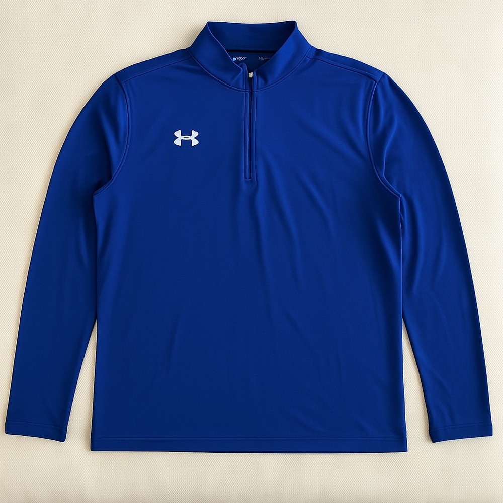 Under Armour Blue Performance Quarter-Zip Pullover XXL - Picture 4 of 8